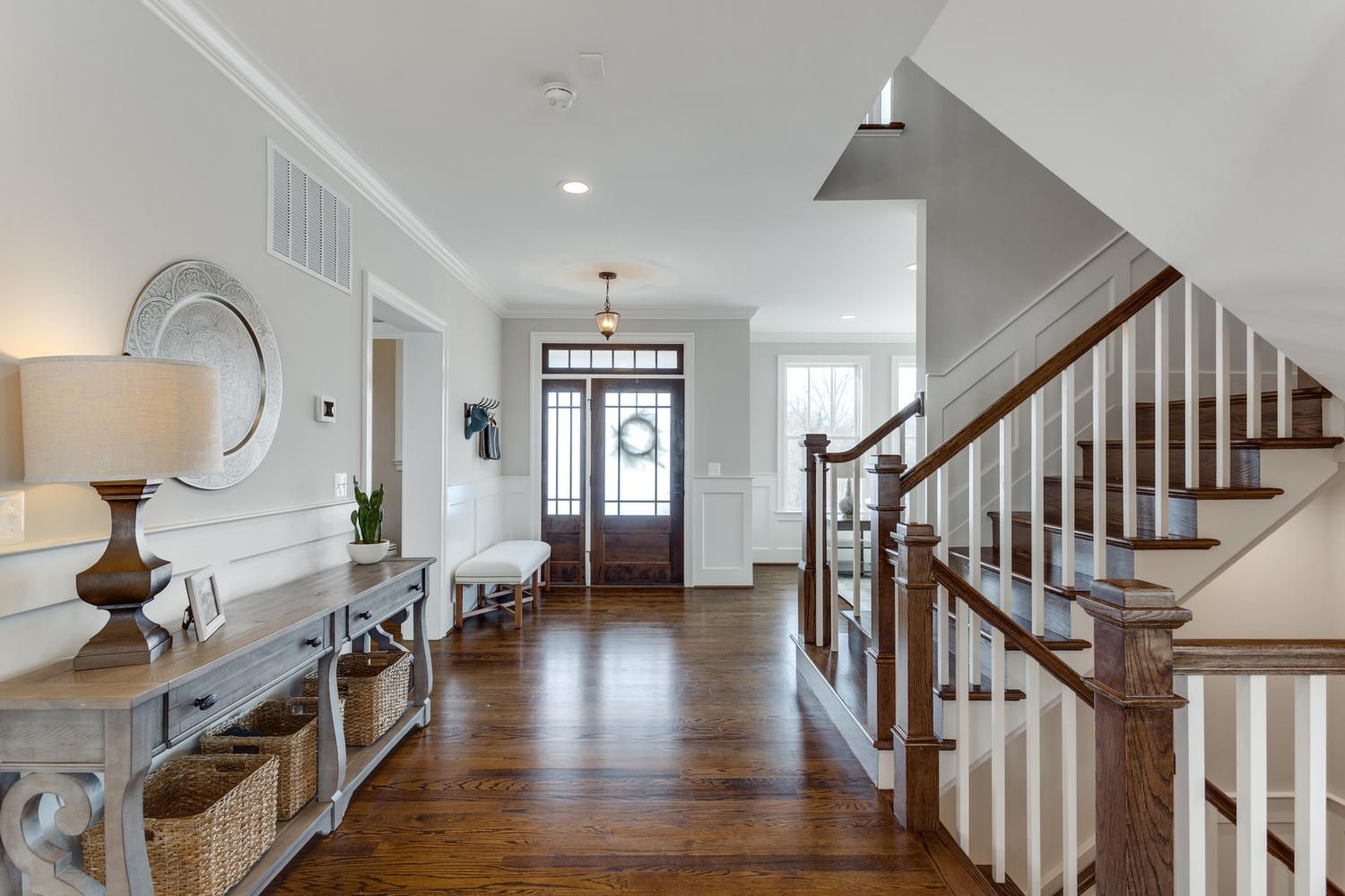 This showcases a completed loudoun stairs project within a home in northern virginia. 