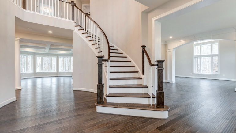 This showcases a completed loudoun stairs project within a home in northern virginia. 