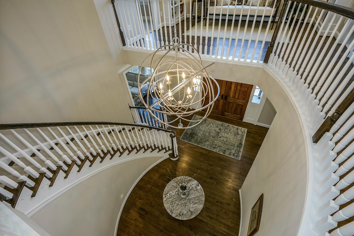 This showcases a completed loudoun stairs project within a home in northern virginia. 