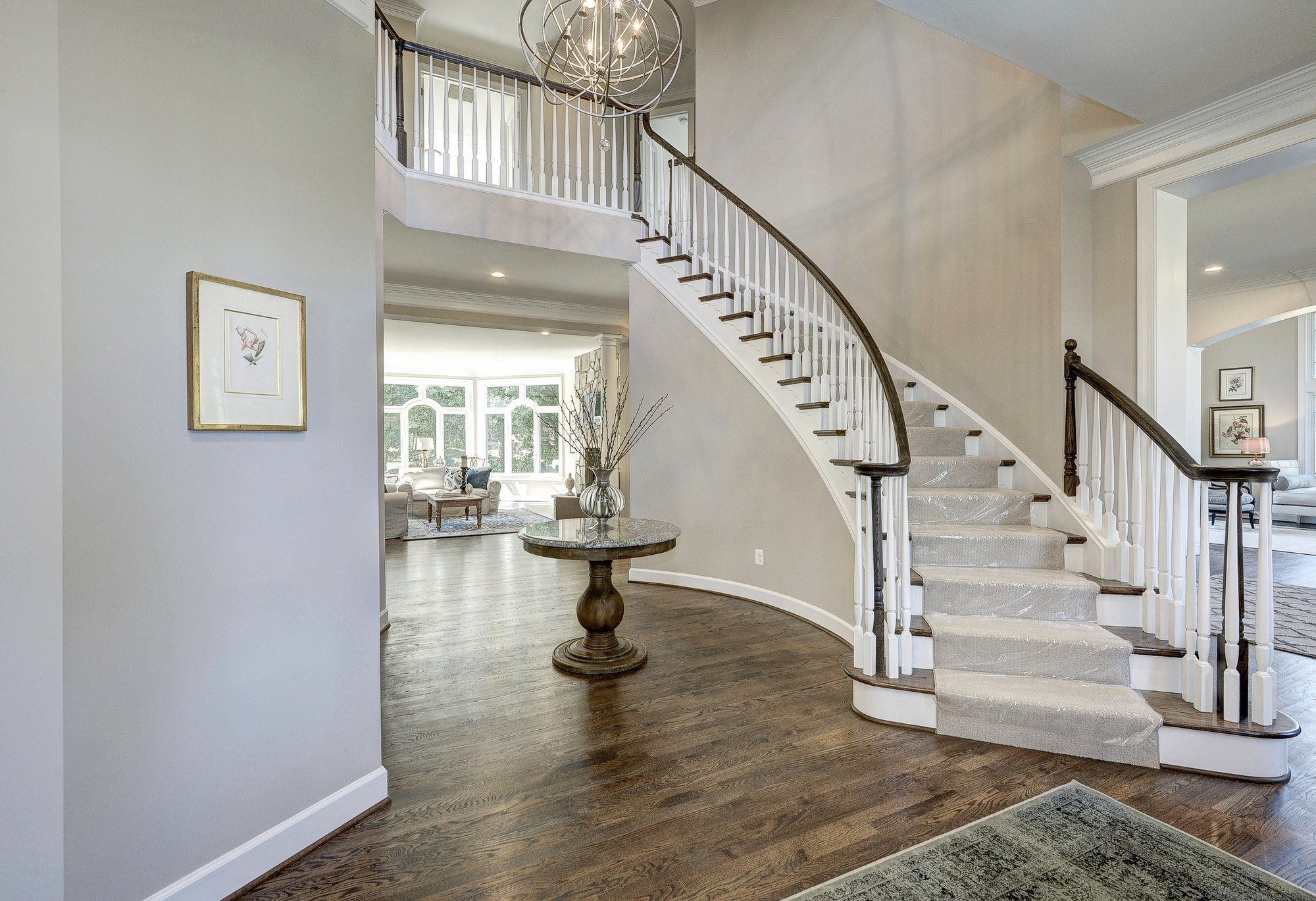 This showcases a completed loudoun stairs project within a home in northern virginia. 