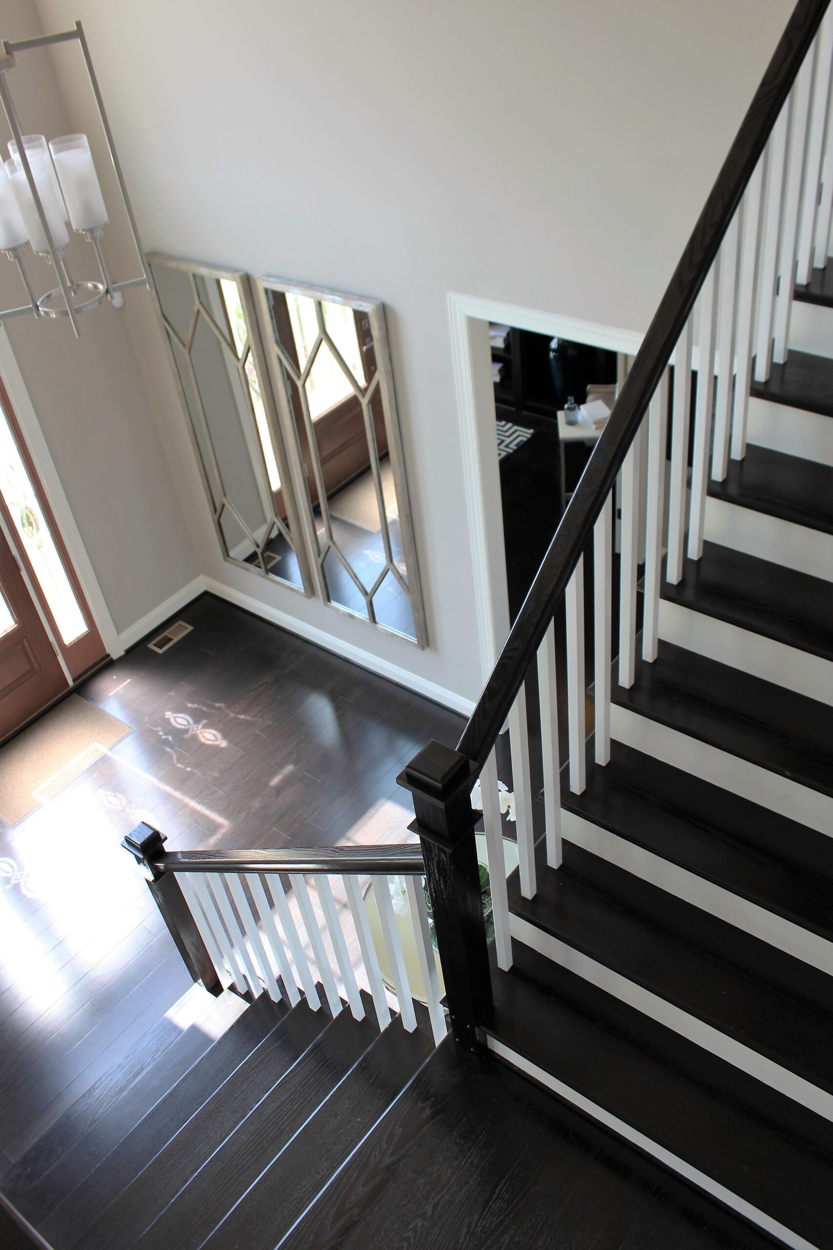 This showcases a completed loudoun stairs project within a home in northern virginia. 