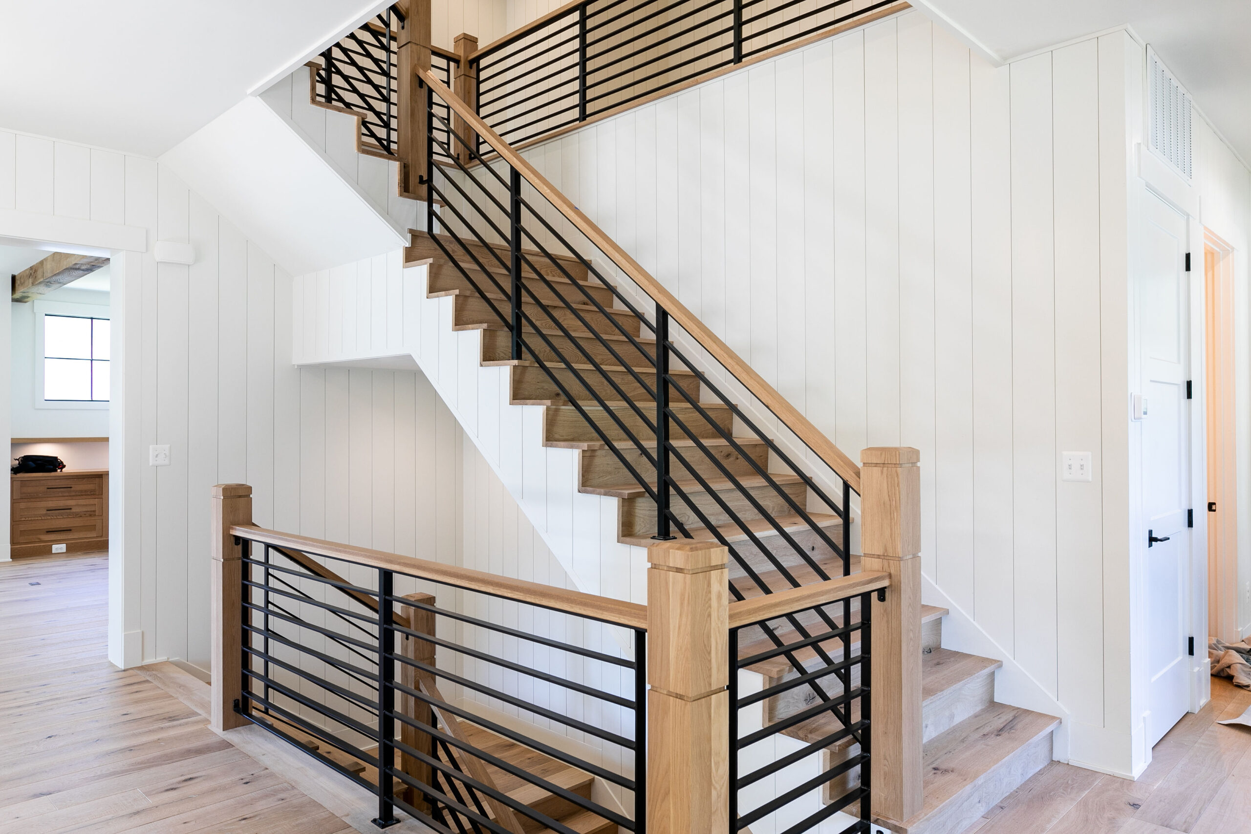 This showcases a completed loudoun stairs project within a home in northern virginia. 